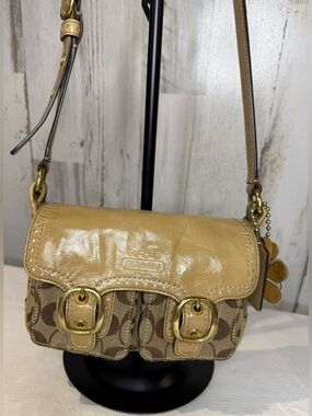 Coach Tattersall Double Pocket Mini Blreker Crossbody Bag 2008 12502